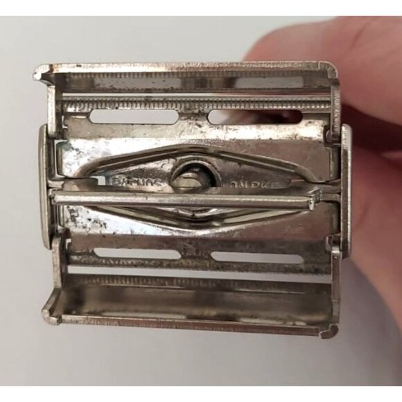 VTG GILLETTE TTO Super Speed Flare Tip Double Edge Safety Razor USA C2 1957 - Picture 4 of 5
